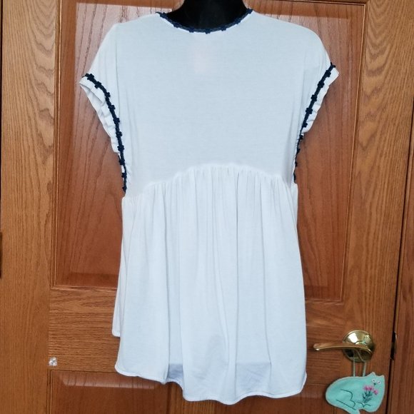 Nanette Lepore Embroidered Trim Blouse - Picture 6 of 6